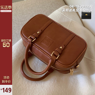 南风chio2nd金秋邮差保龄球包包，女2024手提包，通勤单肩斜挎包