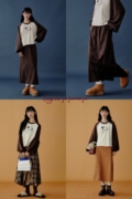 Sayhitotomato“生活系列”手绘印花图案宽松女24春卫衣卫裙套装