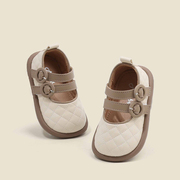 2024春季女宝宝皮鞋1-3岁婴儿，学步鞋软底防滑小童单鞋公主鞋