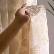 透光不透人欧式提花窗帘纱客厅 卧室 阳台半遮光窗纱成品定制窗帘