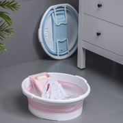 可折叠盆洗衣盆特大加厚带搓衣板一体家用宝宝婴儿大号洗衣服盆子