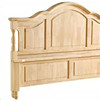 美式家具橡胶木白茬床头床尾白胚床1.8米双人单人实木床
