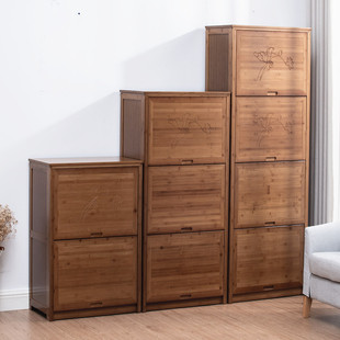 实木斗柜子储物柜卧室，抽屉收纳柜杂物柜木质，置物柜简约楠竹储藏柜