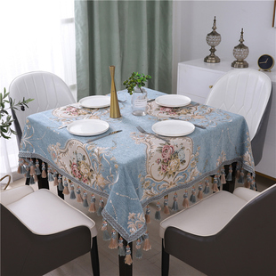 欧式正方形桌布台布盖布家用方桌布(方桌布)四方餐桌布艺八仙桌麻将桌桌布