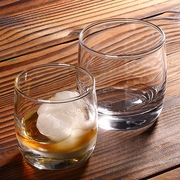 家用玻璃杯透明喝水杯饮料果汁，牛奶杯威士忌，洋酒杯客厅茶杯圆杯子