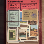 日本邮票贴纸复古日式飞机，贴画手账素材包笔记本，装饰diy手帐套装