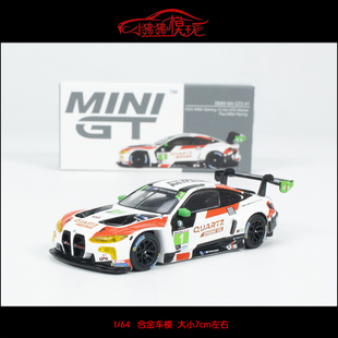 MINI GT 1 64宝马M4 GT3#1赛车Paul Miller IMSA汽车模型2023