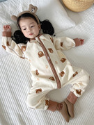 婴儿童纯棉纱布睡袋春秋夏季薄款男女宝宝连体睡衣防踢被四季通用