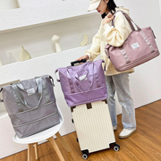 大容量手提短途旅行包，可套拉杆箱女轻便出差旅游便携行李收纳袋男