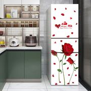 冰箱贴纸装饰创意冰箱空调单门，三开门双开门可移除防水自粘贴画