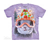 美国themountain草莓雪花兔子可爱女装哺乳动物图案系列短袖t恤