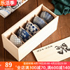 日本进口美浓烧陶瓷小碗精致日式家用餐具送礼和风，5入米饭碗套装