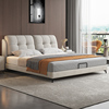洛西亚现代简约科技布艺，床轻奢真皮，床多功能小户型卧室1.8m双人床