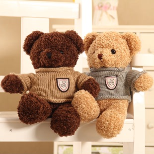 泰迪熊中小号小熊公仔毛绒，玩具抱抱熊布娃娃，女生一对礼物送男女友