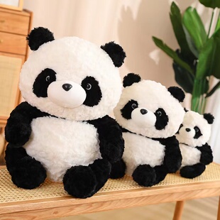 创意熊猫玩偶公仔，毛绒玩具小熊猫娃娃玩具女孩，生日礼物大熊猫抱枕