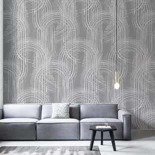 北欧创意抽象条纹艺术壁纸定制餐厅客厅电视背景墙纸壁画卧室墙布