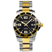 瑞士名表浪琴康卡斯系列潜水间金黑腕表机械男表L3.742.3.56.7