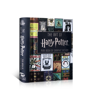 迷你书:英文原版进口theartofharrypotterminibookofgraphicdesign哈利波特，艺术画册设定集:平面艺术设计手掌便携书