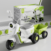 儿童电动摩托车三轮车宝宝玩具遥控车可坐人男女小孩充电电瓶童车
