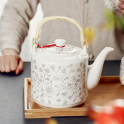 陶瓷茶壶冷水壶家用泡茶壶大容量单壶中式景德镇青花饭店凉水壶