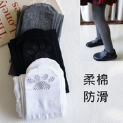 香港学生连裤袜灰色女童，白色舞蹈袜纯棉，春秋防滑儿童公主打底裤袜