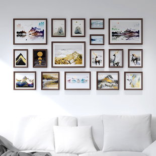 洗照片做房间客厅照片墙，相框墙组合挂墙免打孔背景墙装饰创意个性