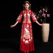红孔雀秀禾服2023中式婚纱礼服古装嫁衣龙凤褂敬酒服女套装