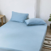 柔软A类婴儿级天竺棉1.5m床单纯色裸睡针织棉1.8米床垫床包床笠