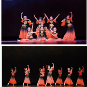 新疆舞蹈演出服儿童少数民族服装维吾族舞蹈小小古丽幼儿园演出服