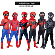 童装儿童蜘蛛侠套装紧身衣，毒液装扮男童，超人衣服披风连体cos服装