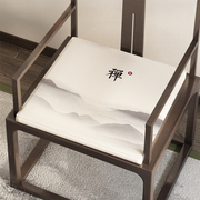 红木沙发椅子坐垫中式实木家具，太师椅餐椅家用圈椅垫茶桌简约棉麻