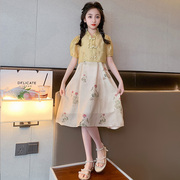 女童夏季韩版套裙2024儿童洋气连衣裙中大童时髦夏装裙子套装