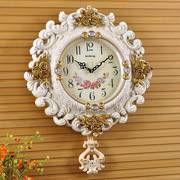 美式时钟静音挂钟客厅欧式时尚家用创意石英钟表大号挂表装饰艺术
