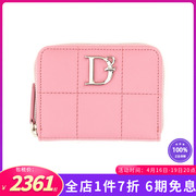 dsquared2女包个性带徽标，粉红色钱包卡包waw0024