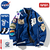 NASA美式棒球服外套男秋冬宽松加厚情侣学生飞行夹克棉衣潮牌