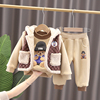 儿童装男童秋冬装套装，宝宝三件套婴儿衣服一周岁2-3岁女孩，韩版潮4