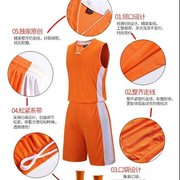 篮球队服男速干运动套装运动背心套装 男印字夏季Y女运动服套装