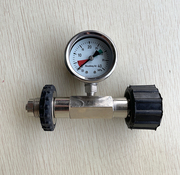气瓶测压表0-40mpa空气呼吸器配件 内外螺纹压力表高压瓶高精