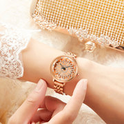 亚时顿女士手表时尚气质石英表时来运转女表外贸手表，女实心钢带表