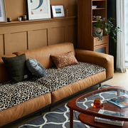 偏爱集沙发垫豹纹皮草现代简约意式轻奢风北欧毛绒防滑沙发套高端