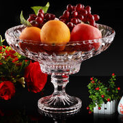高档弗莱文茨大号欧式水晶玻璃，水果盘透明创意，欧式果盘客厅糖果盘