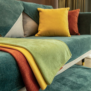 北欧简约沙发垫四季通用防滑盖布高档皮沙发坐垫子靠背扶手套
