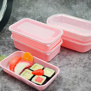 一次性餐盒可微波加热食品级快餐塑料高档饭盒椭圆长方形打包盒