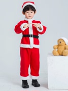 圣诞节儿童服装男女童演出服圣诞装扮圣诞老人套装幼儿园圣诞衣服