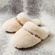 MOΚUGG澳洲羊皮毛一体冬季毛绒保暖男女室内居家情侣家用棉拖鞋