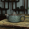 坭兴陶山水醒狮腾龙壶尊龙壶纯全手工中式原矿紫泥茶器茶壶