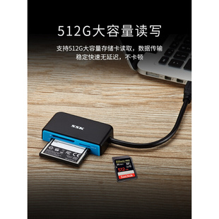 SSK飚王usb3.0多卡高速多合一多功能读卡器CF/SD/TF手机内存卡