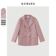 gcrues西装外套女早春穿搭2024气质时尚，设计感小众宽松超好看