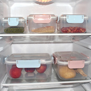 微波炉加热保鲜盒带气孔加厚塑料饭盒长方形带盖冰箱专用密封盒