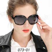 漂亮女人太阳眼镜 大牌树脂偏光镜简约大框墨镜女舒适圆脸显